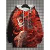 Fashion Women's Hoodie for Girls Autumn Long Sleeve Casual Sexy Girls Clothes Horror Undead Skull Pattern Unisex Tops
