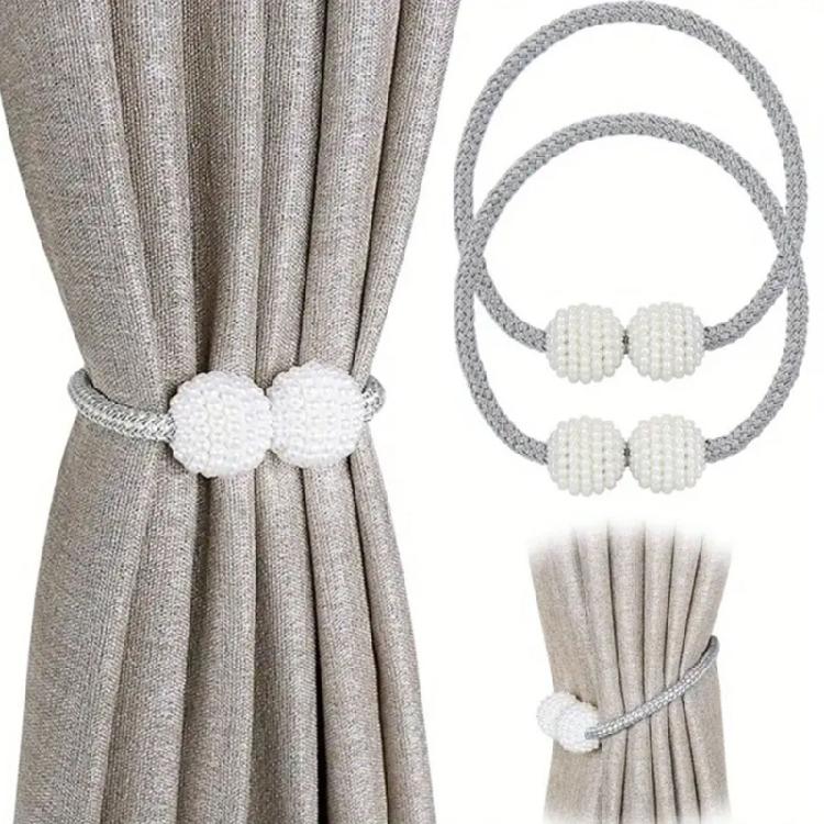 Magnetic Curtain Tiebacks,Curtain Holdbacks for Draperies,Elegant Curtain Tie Backs for Bedroom Farmhouse Home Decors