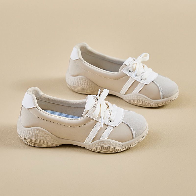 Ladies Footwear Whit Spring Autumn Lace Up Women's Sports Shoes Y2k Fashion New Arrival 2025 Designer Luxury Aesthetic Cotton In