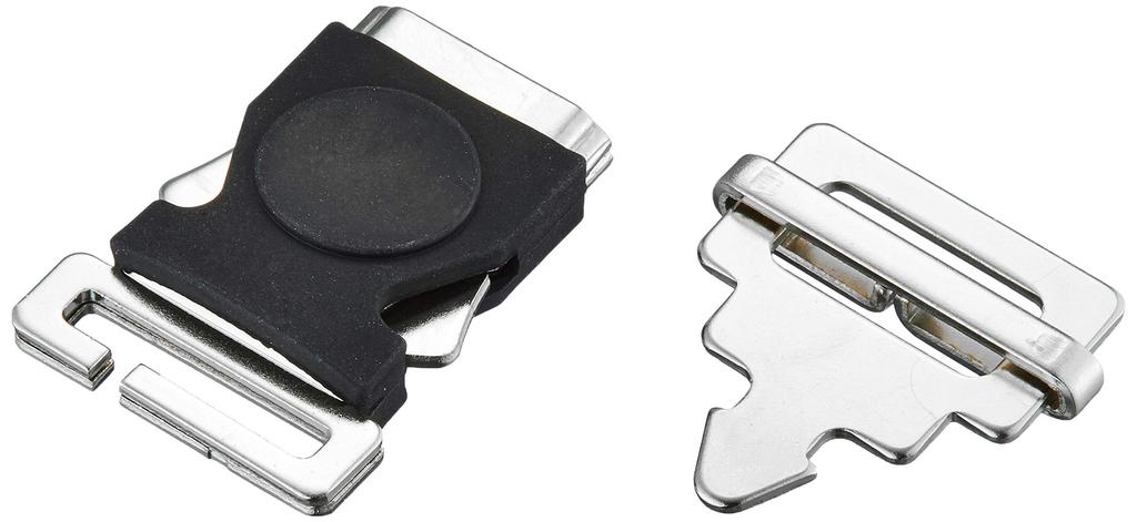 Kijima 401-203 Motorcycle Motorcycle Parts Helmet One-Touch Clip, Steel L (Supports Up To 1.1 Inch (27 Mm) Width