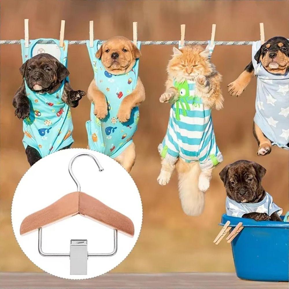 Anti Slip Kids Hanger Solid Wood Mini Hanger New Pet Clothes Hook
