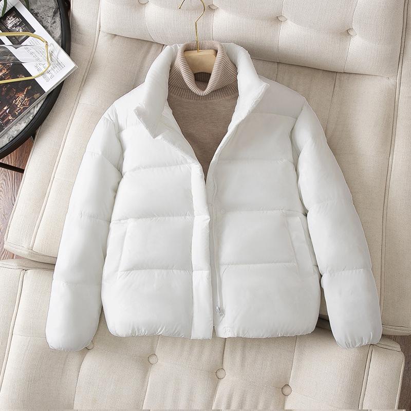 Small Down Cotton-padded Women's Short 2026 Winter New Stand-up Collar Thickened Loose Bread Jacket