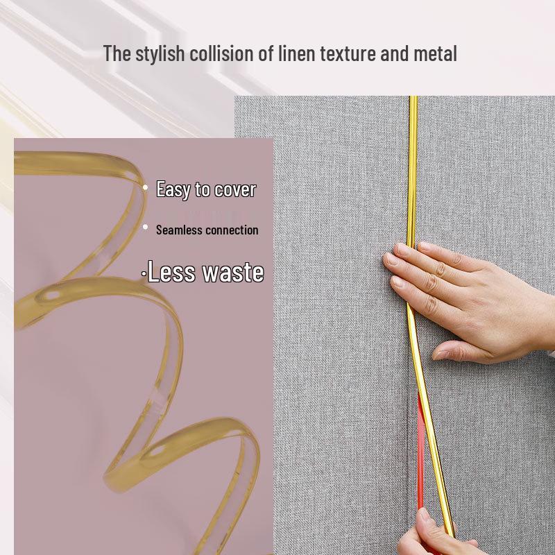 Self-Adhesive Linen Wall Stickers: Waterproof, Solid Color Decor for Bedroom and Living Room