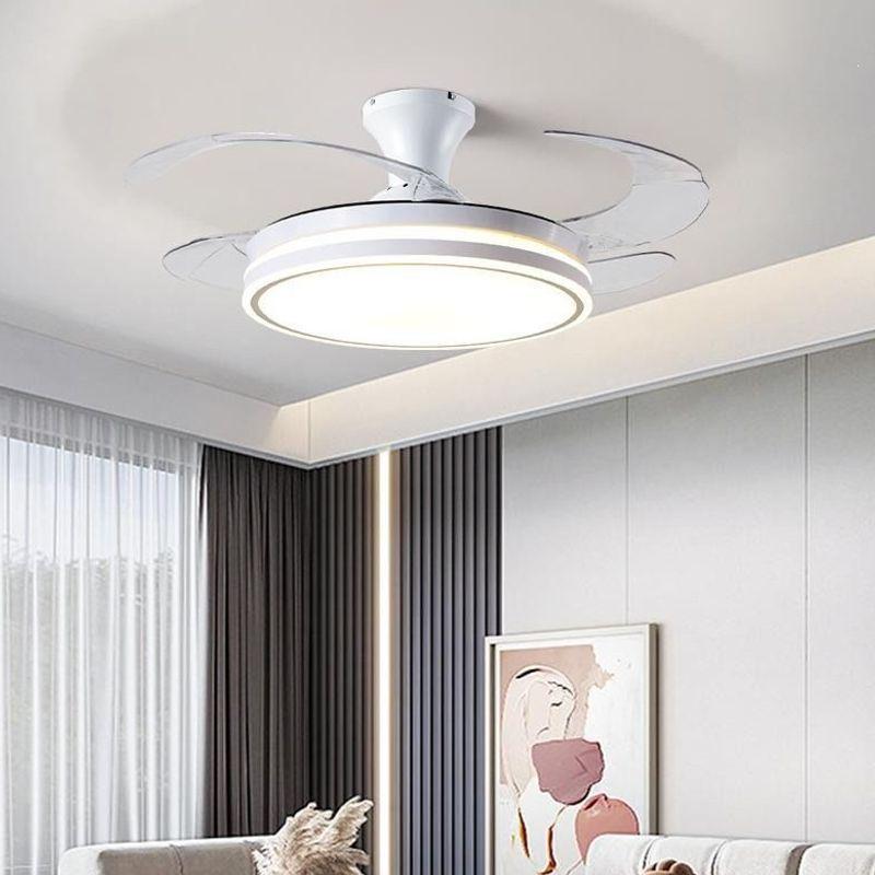 2026 Modern Invisible Ceiling Fan Light Chandelier for Dining, Living Room, Bedroom