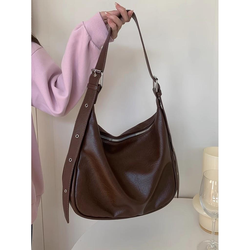 IELGY Premium Sense Large Capacity Retro Fashion Shoulder Large Capacity Versatile Tote Bag
