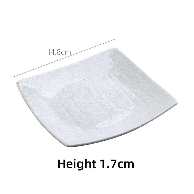 Japanese Ceramic Square tray Dining Food Plate Creative Coarse Ceramic Tableware Snack Dessert Sushi Dishes pasta plate sets