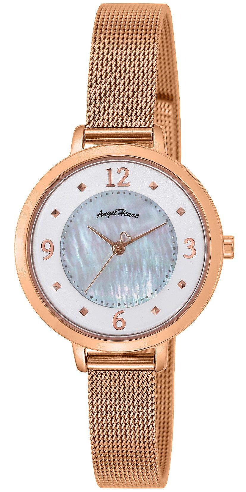 

[ANGELHEART] Часы Angel Heart Nudie Drop с белым перламутровым циферблатом из нержавеющей стали Solar 30MM с подлинной гарантией ND30PG женские из розового золота