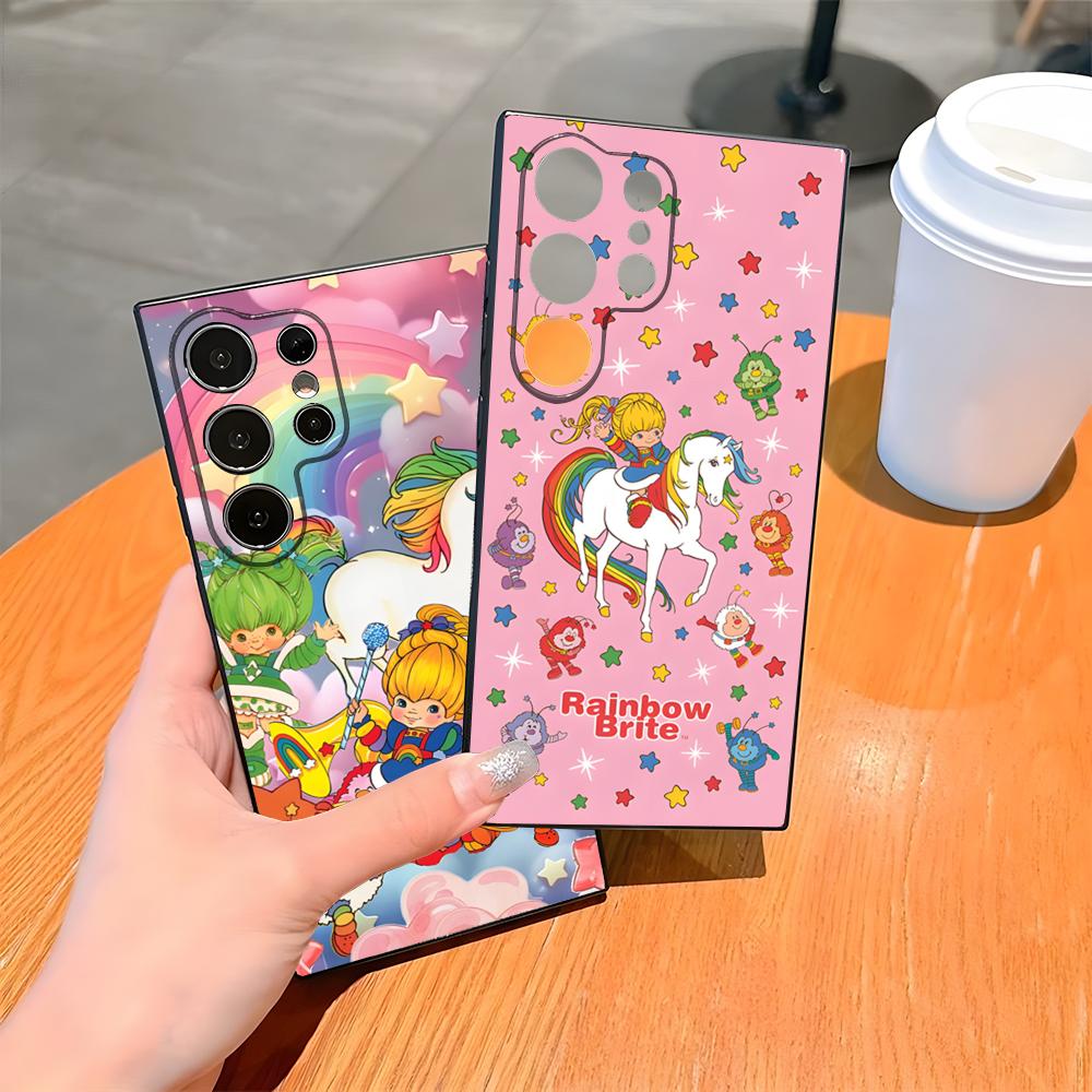 Cute Rainbow B-BriteS Phone Case For Samsung S25 Ultra S24 S23 Fe S22 S20 S21 Plus A54 A34 A53 A16 Back Cover