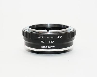 KONZEPT CANON FD Bajonett NEX E Bajonett Adapter mit Objektivtuch K&F - fd-nex (KFNEX)