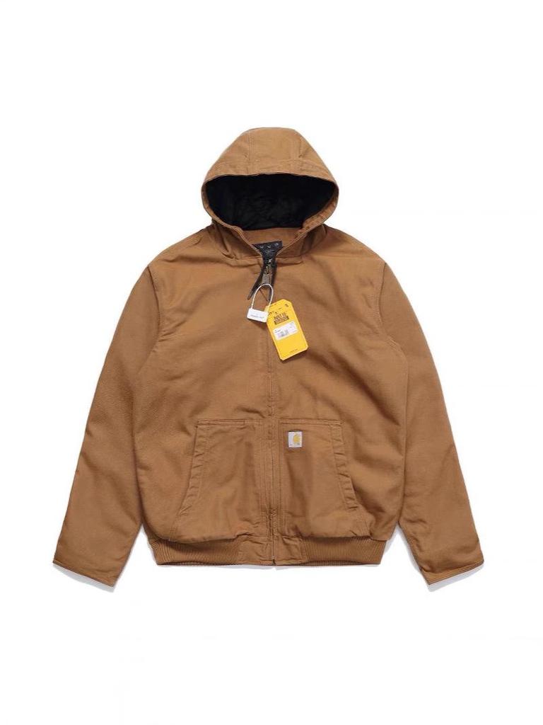 American Style Retro Thickened Canvas Hooded Jacket