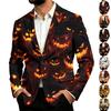 Pánské manšestrové business casual s halloweenským potiskem