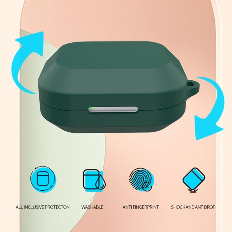 Matte Silicone Charging Box Case Sleeve, Earbud Protectvie Cover with Front Light Window for Desk Use, Travel Carry, and Dust Care