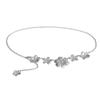 Yhpup Summer Vacation Petal Flower Waist Chain for Women Beach Bikini Belly Belt Party Rave Body Jewelry Accessories Waterproof