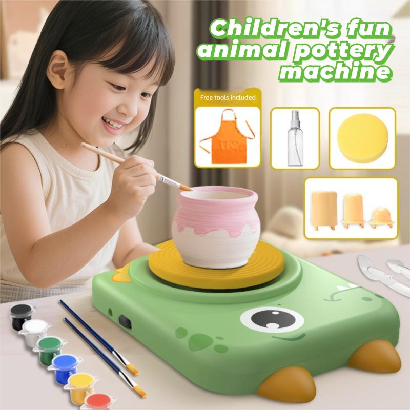 Pottery Electric Clay Machine Diy Handcraft Making Tool Soft Clay Material Educational Toy Cute Pet Electric Clay For Kids Gift