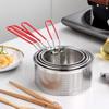 304 Stainless Steel Hot Frying Fried Basket Frying Pan Filter Food Colander Oil Leak Cocoa Sieve Mesh Noodle Dumplings Strainer