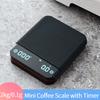 Mini Coffee Scale with Timer Digital Kitchen Scale Rechargeable Travel Coffee Pocket Scale for Espresso and Pour-Over Coffee