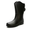 High Tube Water Shoes Women's Waterproof and Non-slip Long Tube Warm Fleece Socks Shoes Rain Shoes Fashion Soft-soled Rain Boots Rubber Shoes