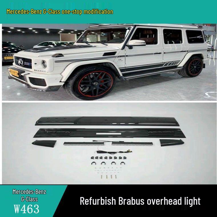 Carbon Fiber Roof Light Headlight & Wing for Mercedes-Benz G-Class W463 G350 G500 G55 G63 G65 4x4