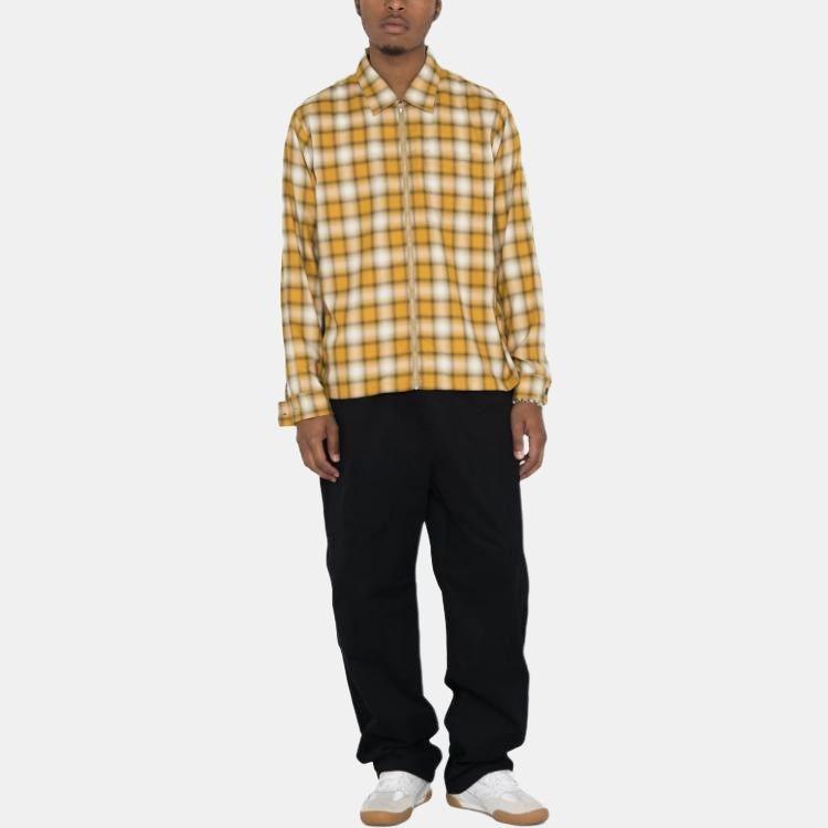 Stussy SS23 EDDIE PLAID ZIP SHIRT Unisex 1110286