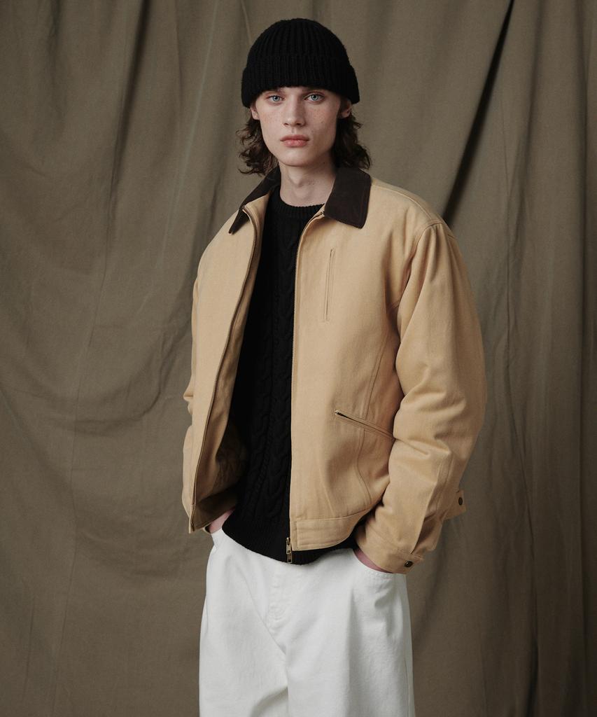 Glw Heavyweight Padded Work Jacket Beige