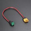 XT60 to 2 Pin Screw Terminal Adapter Cable Plastic Texture for Solar Panel and Power Supply Without Soldering