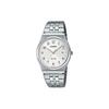 50M Waterproof Quartz Movement Stainless Steel Strap Watch Unisex Watches Silver MTP-B145D-7B
