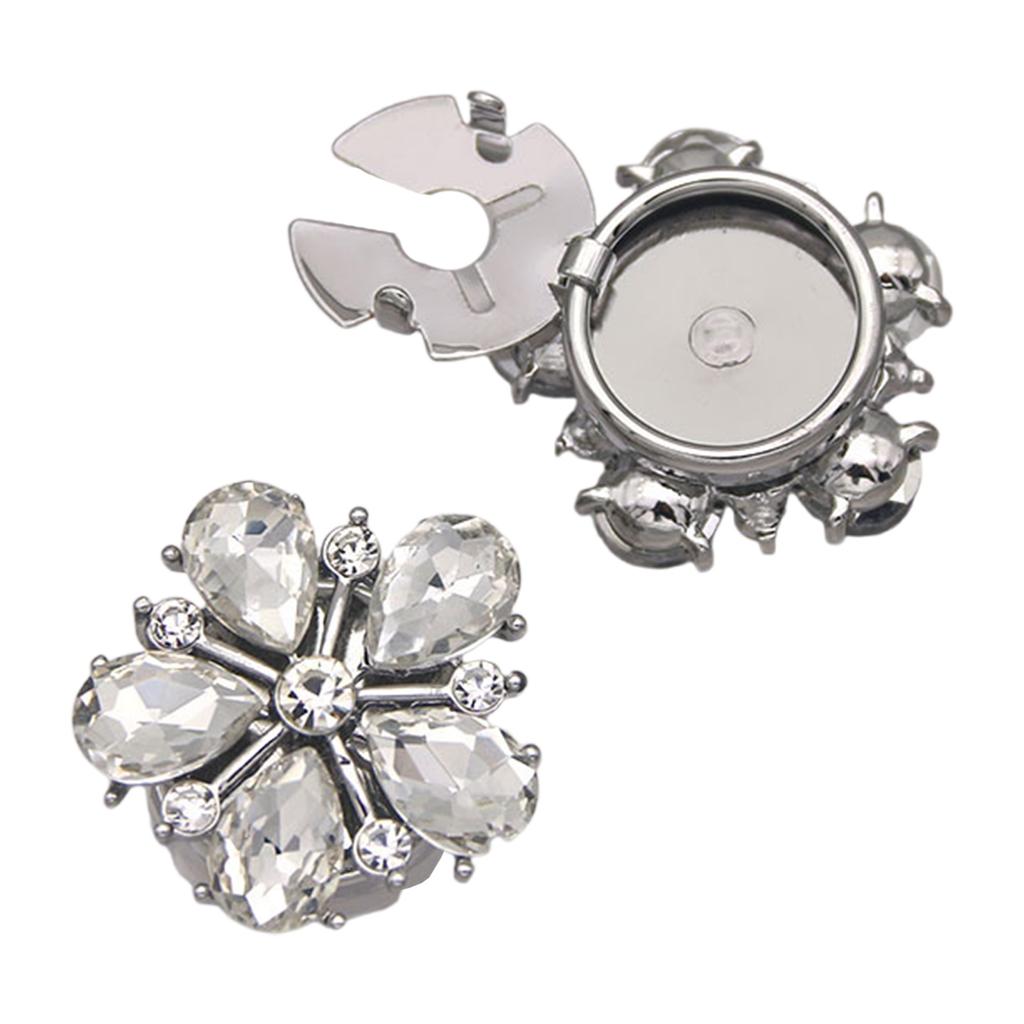 Modern Alloy Cufflinks Featuring Glittering Glass Stones Ideal For Dress Shirts And Special Occasions