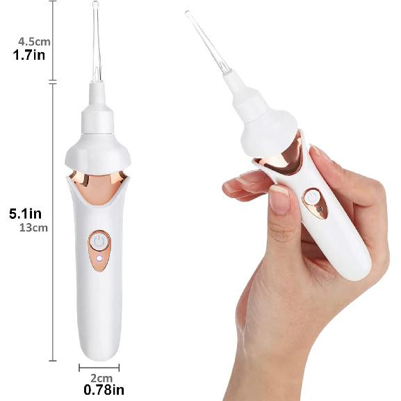 5-in-1 Electric Ear Scoop Electric Children's Ear Scoop Safety Painless Earwax Remover Cordless Vacuum Ear Wax Cleaning Tool Painless Ear Cleaning
