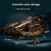 Master Of Mystery Future Pirate Ship Wooden Assembly Model Desktop Decoration Friend'S Birthday Gift Boutique Gift Box Set