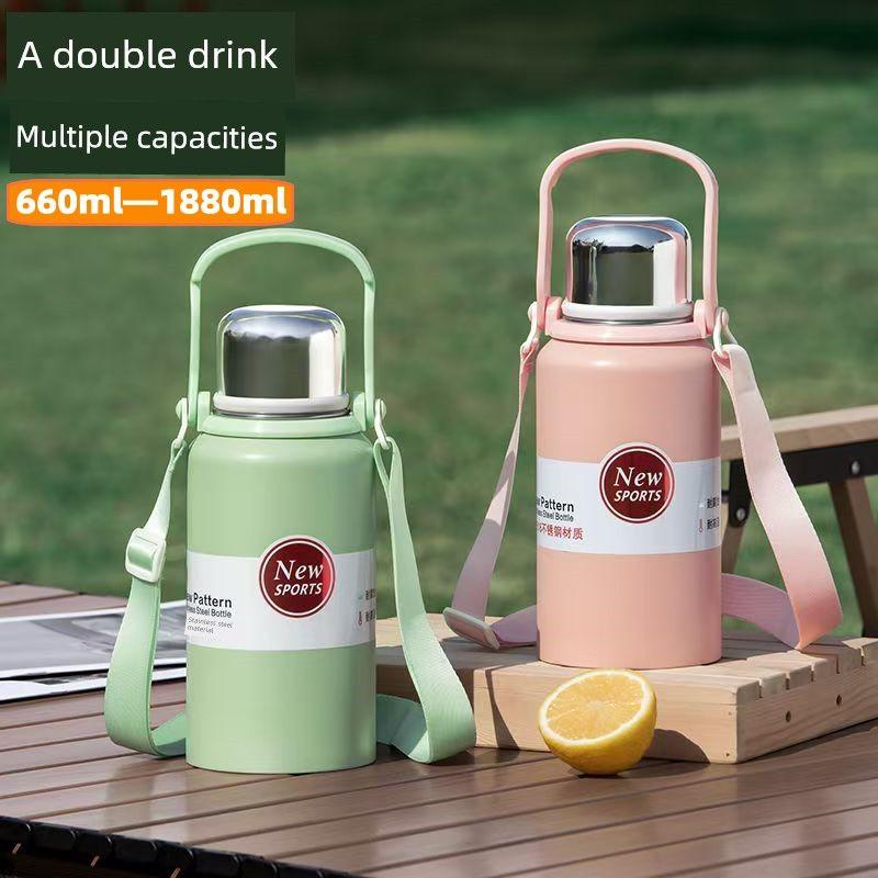 Stainless Steel 316 Large Capacity Vacuum Cup for Male and Female Students Good-looking Tea Cup Portable Car Outdoor Kettle
