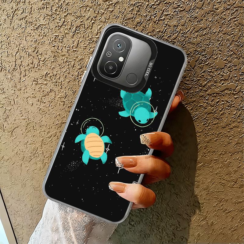 Cartoon Ocean Sea Turtle Shockproof Phone Case for Xiaomi Poco X7 X6 X5 X3 Pro F7 Ultra M8 Redmi 15C 15 14C 13C 12C 10C 13 12 10