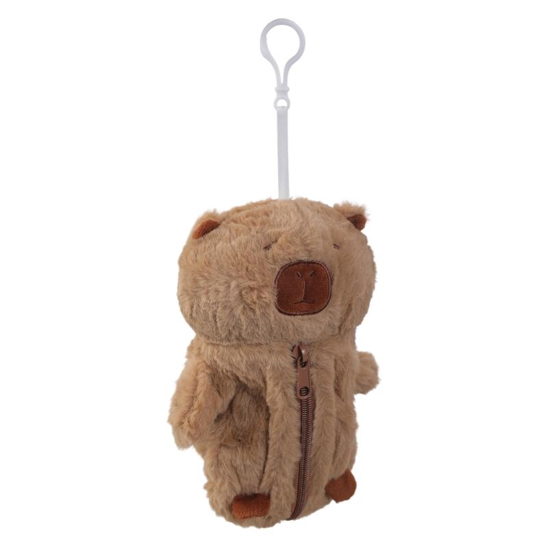 

Plush Pencil Case Novelty Animal Pen Pouches Zippered Pencil Bag Large Capacity for Women Girl Student Office School 1