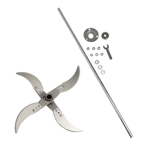 Vegetable Shredder Heavy-Duty Lawn Mower Blade Set Rust-Resistant Steel Sharp Agricultural Grass Grinder