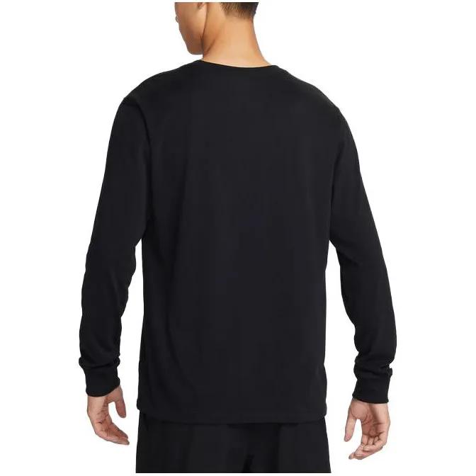 Nike T Shirts Men's Black Crew Neck Moderate Straight Fit (Unisex) T-Shirts BV7970 010