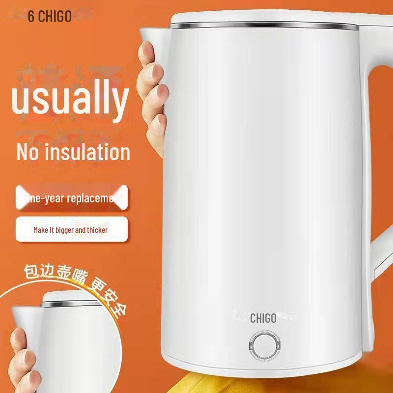 Originaler 2,5-Liter-Wasserkocher mit Wärmespeicherung, Verbrühungsschutz und Trockenbrandschutz.