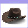 Classic Cowboy Fedora Hat For Men Women With Sun Protection And Breathability