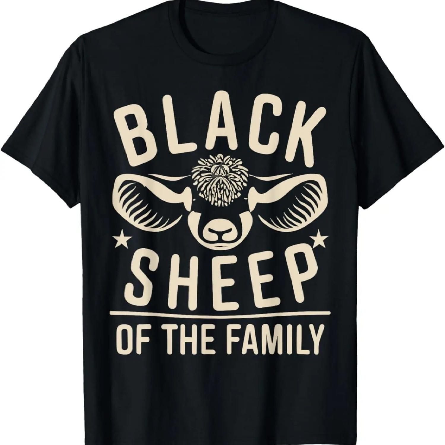 Black Sheep Of The Family Humor Sarcastic Joke Men Women Kid T-Shirt XXXXXL разноцветный
