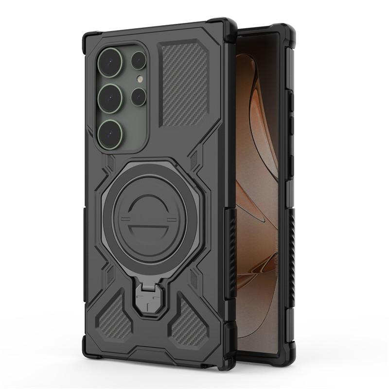

Magnetic Armor Case For Samsung Galaxy S24 Ultra Cases Samsung Galaxy S24 Ultra 5G Cover Magsafe Wireless Charging Phone Cover Galaxy S24 Ultra