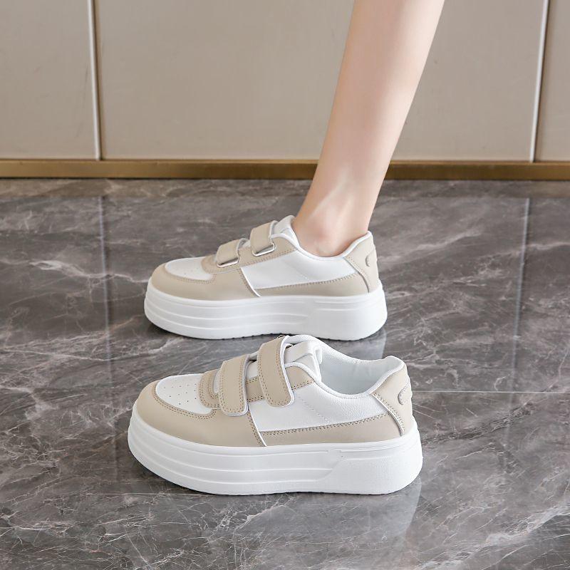Velcro little white shoes women's 2025 spring new platform casual heightening shoes fashionable versatile classic sports board shoes
