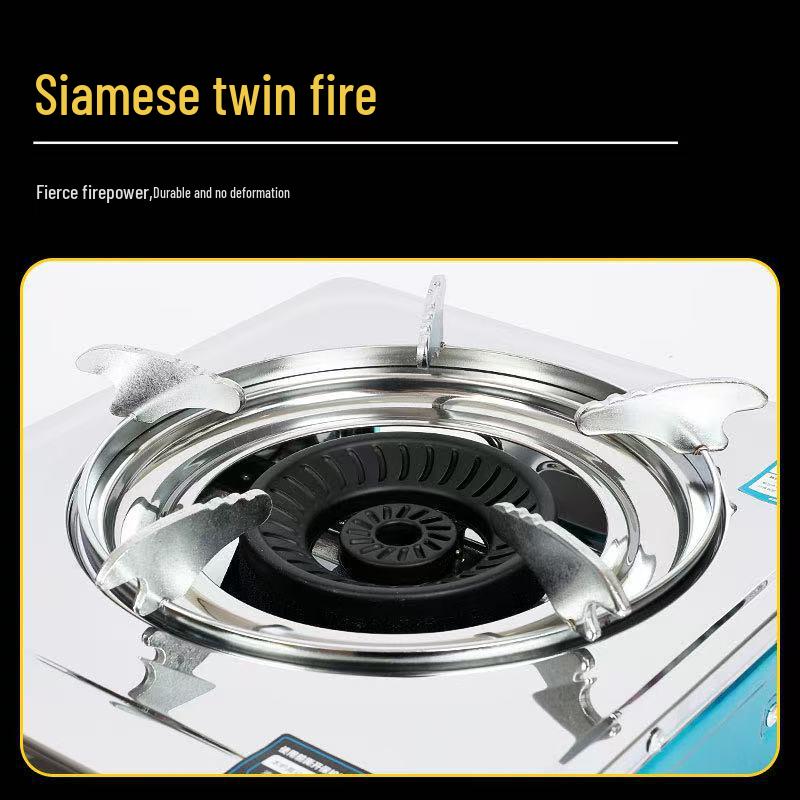 High-Power Stainless Steel Single Burner Gas Cooktop for Natural and Liquefied Gas