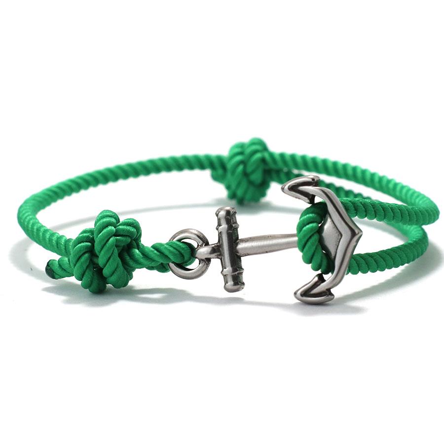 Trendy Anchor Bracelet Milanese Rope Braided Braclet Men Women Casual Accessories Beach Surf Viking Adventure Jewelry Gifts
