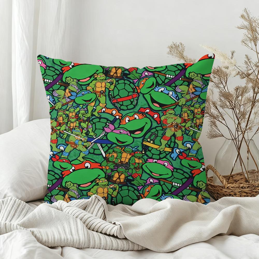

Classic Anime Pillow Case Bedroom Sofa Living Room Backrest Decoration Square NNinja TTurtles TTMNT Cushion Nap Time 30x30 cm