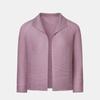 Pleats Me Mesh Open Collar Cardigan Epcdm126008