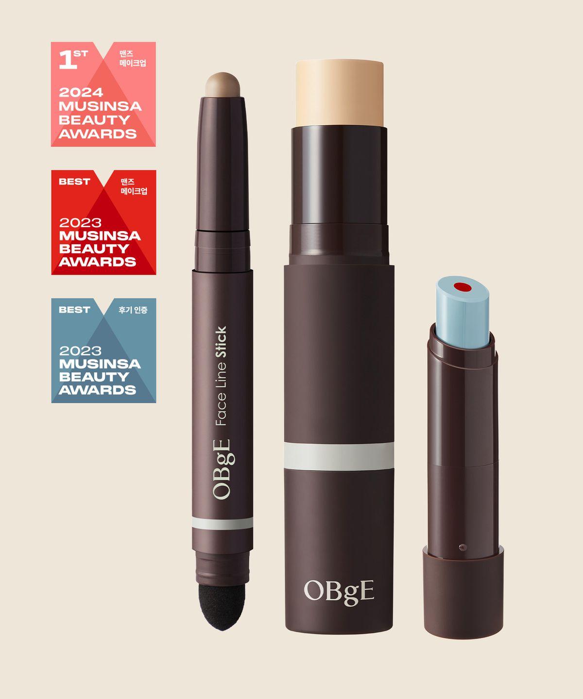 Face Line Stick + Natural Cover Foundation + Mood Change Lip Balm Set Line stick + Ivory foundation + Lip balm
