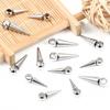 10pcs Retro Cone Charms Pendants Stainless Steel No Fade Bullet Spike Bead Charm for Necklace Earring Jewelry Making Findings
