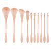 10pcs Small Slim Makeup Brushes Soft Bristle Set Powder Eyeshadow Blush Contour