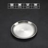 304 Stainless Steel Gold Korean BBQ & Dessert Plate, Flat-Bottom Fruit Tray