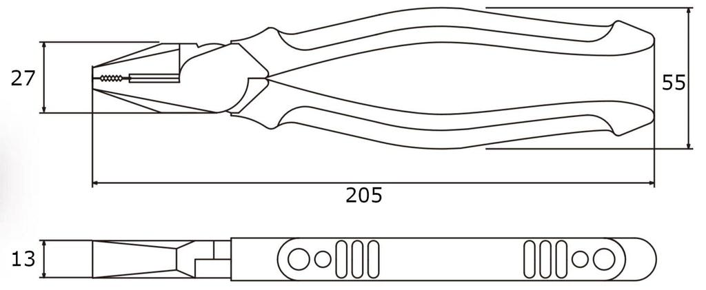 Victor Multi-Pliers (with Elastomer Cover) MCPHG-200 200mm