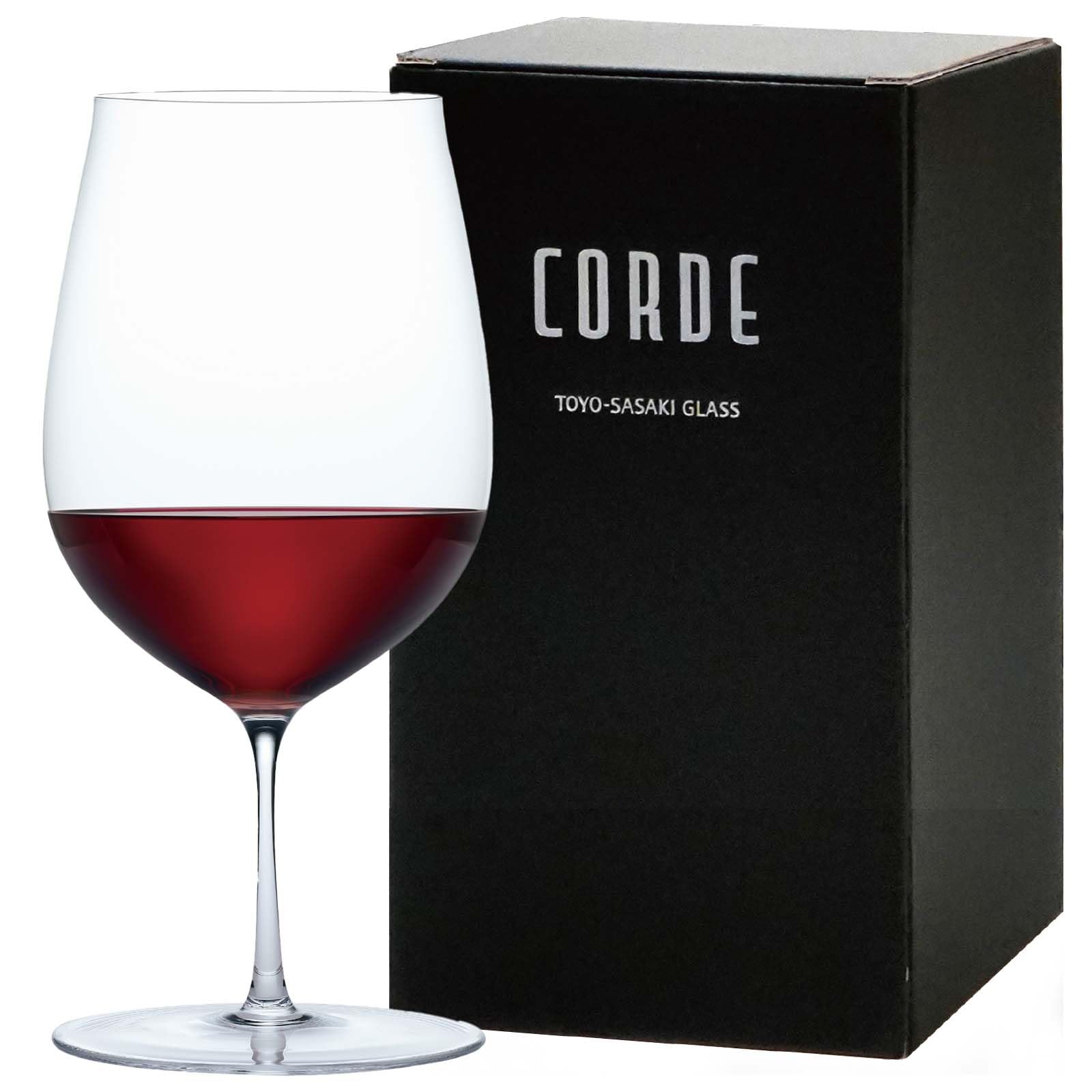 

Келих для вина Toyo Sasaki Glass Corde 550 мл Ящик 12 келихів для червоного білого вина, Вино, Тонкий, Подарунок, Презент, DKC-23282 винний