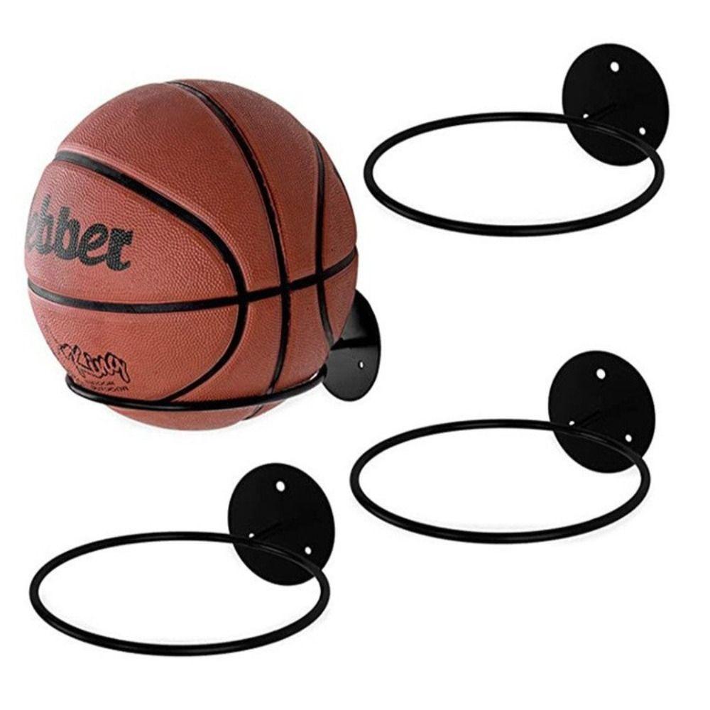 Space Saving Ball Display Shelf Multi-purpose Basketball Iron Frame Living Room Decoration